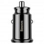 MINI CHARGEUR VOITURE DOUBLE USB BASEUS GRAIN - 3.1A - NOIR