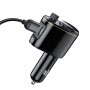 Baseus Chargeur de voiture Wireless Bluetooth V4.2 Transmetteur FM Lecteur MP3 3.4A Double chargeur de voiture USB, Support U...