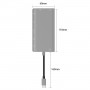 Dock 8 en 1 USB-C / TYPE-C à PD USB-C / TYPE-C Chargement + 100M Port Ethernet + Dual USB 3.0 + HDMI + VGA + SD Slot SD + 3.5...