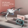 Drone V20 WIFI FPV Mini, pliable, télécommande, double camera Full HD, Gris