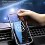Support smartphone voiture 2 en 1 Clip Invisible charge Sans Fil  15W (Noir)