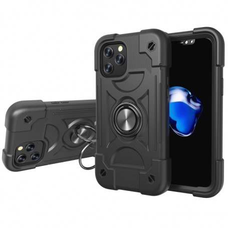 Coque Survivor pour iPhone 12 Mini/13 Mini - silicone antichoc - aimant et bague