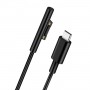 Câble de chargeur pour Microsoft Surface Pro 7/6/5/4/3 / Microsoft Surface Go vers USB-C - 1,60m