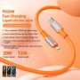 Câble de données en silicone 20 W USB-C/Type-C vers 8 broches, longueur : 1,2 m Bleu