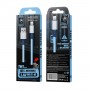 Câble de données en silicone 2,4 A USB vers 8 broches, longueur : 1,2 m (bleu)