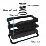 Coque Survivor pour iPhone 13/14 - silicone antichoc - aimant et bague