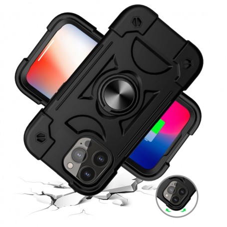 Coque IPhone 13 / 14 Heavy Duty – Protection Militaire 360°, Avec Béquille, Antichoc Et Protecteur Écran Intégré