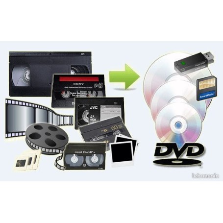 Numérisation Cassettes vidéo, cassettes audio, DVD