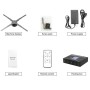 P65 3D Hologram Advertising Fan Projector EU Adapter