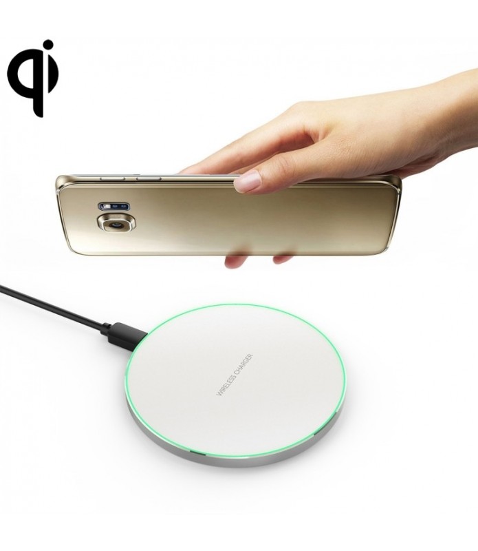KEQU QI Wireless Chargeur rapide - Chargeur induction 10W (Blanc)