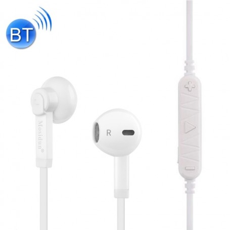 Mosidun Wireless Bluetooth Sport écouteurs stéréo Blanc