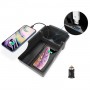 Qi Chargeur sans fil 10W Recharge rapide USB-C Interface pour Tesla Model 3 Porte gobelet et rangement.